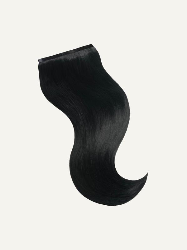 20" Seamless Jet Black Clip-Ins (180g)