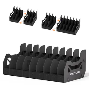 2026 2.0 Width Soft Foam Pistol Rack for Gun Safe, Gun Cabinet, Durable Handgun Stand Organizer Accessories with Gun Slots, Compatible with Size Firearm, Revolver Pistols Holder