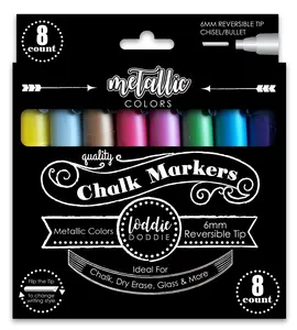 8ct Chalk Markers - Metallic Colors