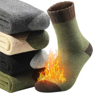 4 Pairs Merino Wool Socks for Men, Thick Warm Winter Wool Socks, Super Soft Thermal Socks for Men Hiking Cozy Socks
