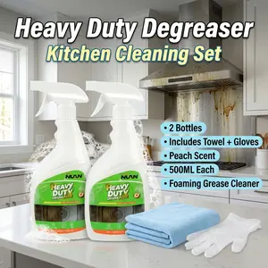 Powerful Kitchen Cleaner – 500ml NUAN spray removes tough grease from ovens, stovetops, and all kitchen surfaces.-MY0522