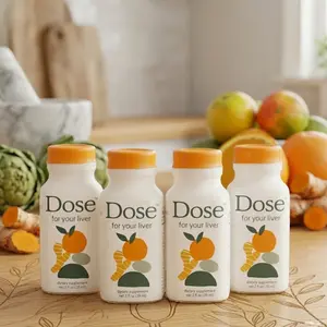 Dose Herbal Liquid Wellness Shot with Milk Thistle, Turmeric Curcumin & Ginger | Easy Daily Routine Addition with Plant-Based Ingredients for Gut-Friendly Habits and Balanced Lifestyle Support