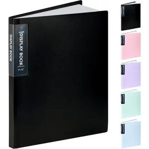Art Portfolio 9"x12", 40 Pockets Large Display Folder with 80 Pages, Heavy Duty Presentation Book with Clear Sheet Protectors for Artwork Document Organizer Binder