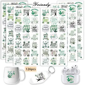 UV DTF Transfer Sheets Stickers 126 Pieces Of Wildflower Enthusiast Uvdtf Stickers Colorful UV DTF Transfer Stickers High-Viscosity UV DTF Transfer Paper Suitable For Keychains Pendants And Mugs UV DTF Keychain Stickers Pendant Decorations Keychain