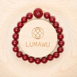 LUMAWU Sound-Cleansed Cinnabar Chinese Zodiac Bracelet | Monkey Wit & Good Fortune