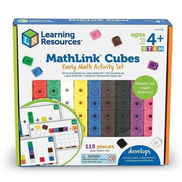 Learning Resources Early Math Mathlink Cube Activity Set