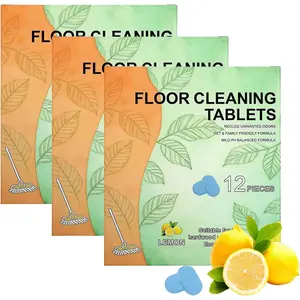 24 count Floor Cleaner Tablets Hard Floors Deep Cleaning Solution for mopping,  purpose Dissolvable Cleaning pods for Tile, Vinyl, Hardwood, Compatible with Robot Mops & Wet/Dry Vacuums,  Scent
