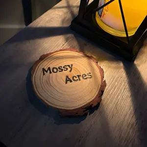 Custom Wood Coasters - Custom Design, Natural Wood Finish, Ideal for Tableware Use (LEAVE CUSTOM DESIGN IN ORDER MESSAGES!!)