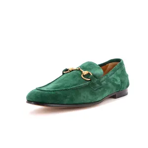 Pre-owned Gucci Men's Jordaan Loafers Suede by Rebag