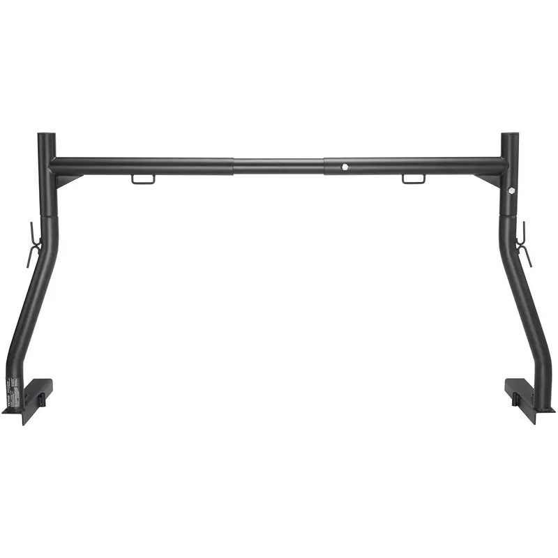 【Fallpicks】VEVOR Adjustable Width Alloy Steel Truck Bed Ladder Rack, 46-71 in Extendable, 800 lbs (363kg) Capacity, Non-Drilling J-Bolts, Triangular Gussets, Kayak & Board Fit, Heavy-Duty for Full-Size Trucks