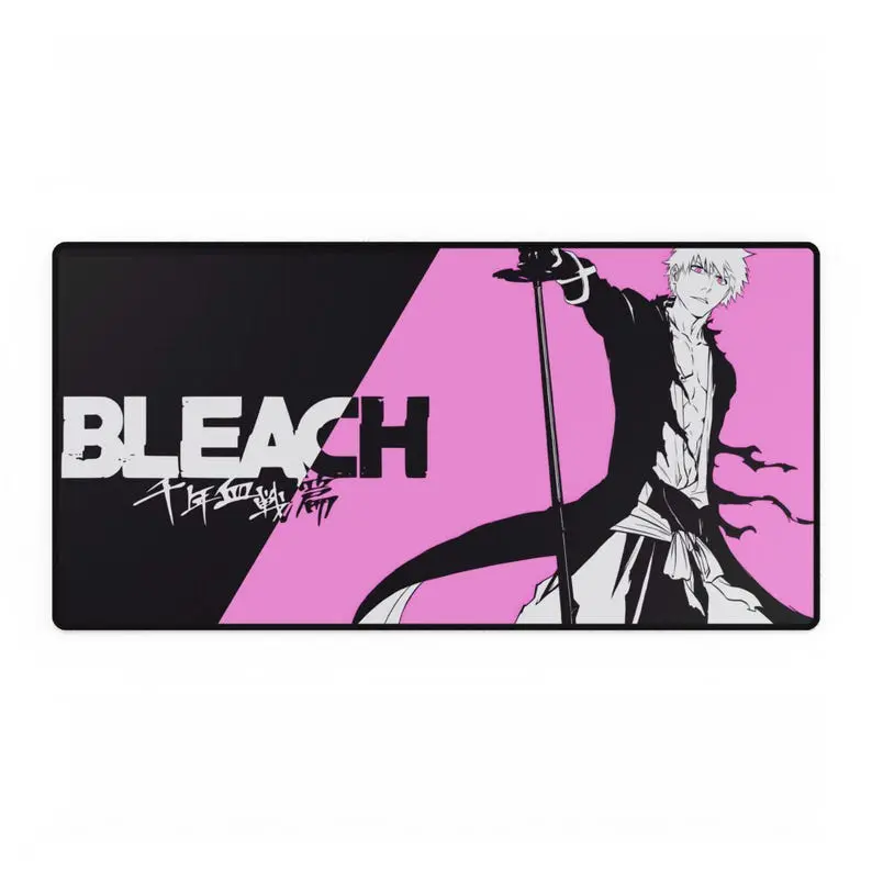 Bleach Ichigo Anime Desk Mat | Pink Black Gaming Mousepad