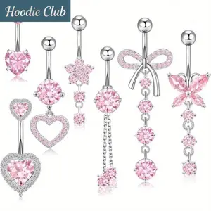 7Pcs 14G Dangle Belly Button Rings for Women – Surgical Stainless Steel Navel Piercing Jewelry with Cute CZ Heart, Butterfly & Flower Charms, Stylish Spring Statement Body Accessories Smartphone Dual Camera and MP3 Player lcd car power inverter d portable