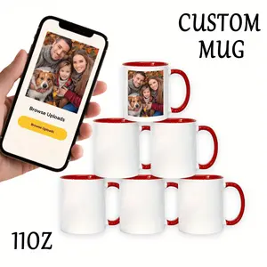 2026  11-ounce 4pcs White Ceramic Gift Set, Family Daily Use Coffee Mugs, 4pcs.Suitable for Microwave, Oven, Refrigerator.Tea Cups for Office, Home, and Garden Use.Hot and Cold Drink Cups, Perfect for Gatherings with Friends.Reusable and High-quality.