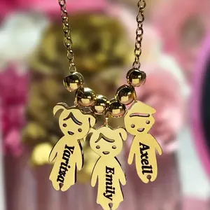 Personalized child charm necklace