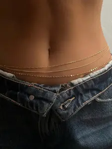 Women's Simple Waist Chain, Fashionable Waist Chain, Casual Body Jewelry for Party, Daily Clothing Decor for Girl, Body Jewellery
