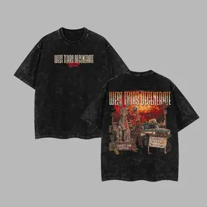 Treaty Oak Revival West Texas Degenerate Retro Unisex Acid Washed Hoodie – Vintage Acid Wash Heavy Cotton Oversize Unisex Country Rock Band T-Shirt,Hoodie T-Shirt , Alternative Streetwear Essential for Rock Lovers