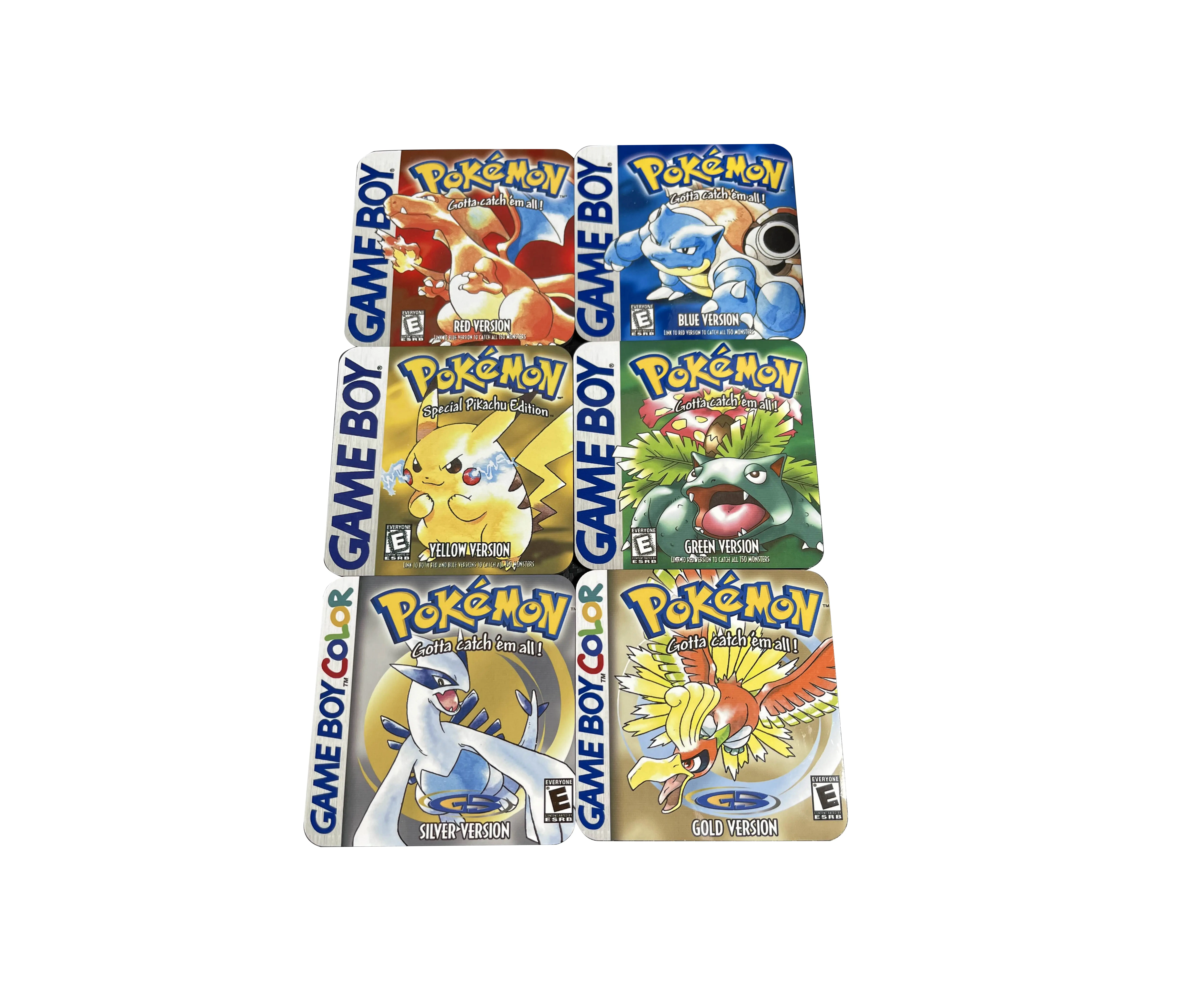 pokemon card coasters 4-Pack Pokemon Slate Coasters – Whacky Wenzel Creations main image 1