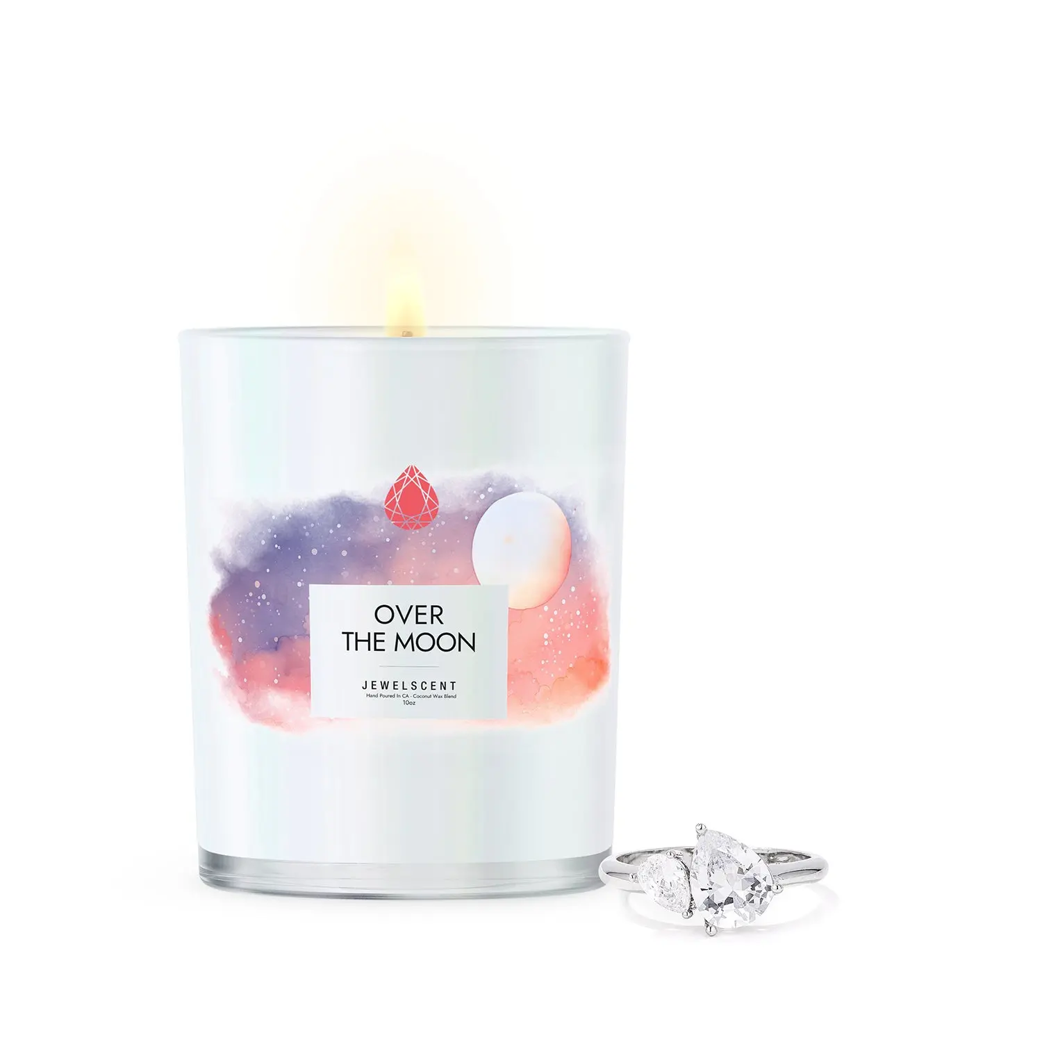 Over The Moon Iridescent 10oz Signature Jewelry Candle Over The Moon Iridescent 10oz Signature Jewelry Candle