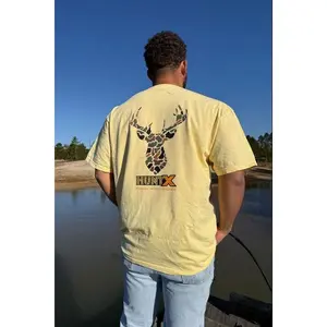 HuntX Old Camo Deer Comfort Color Short Sleeve Tee