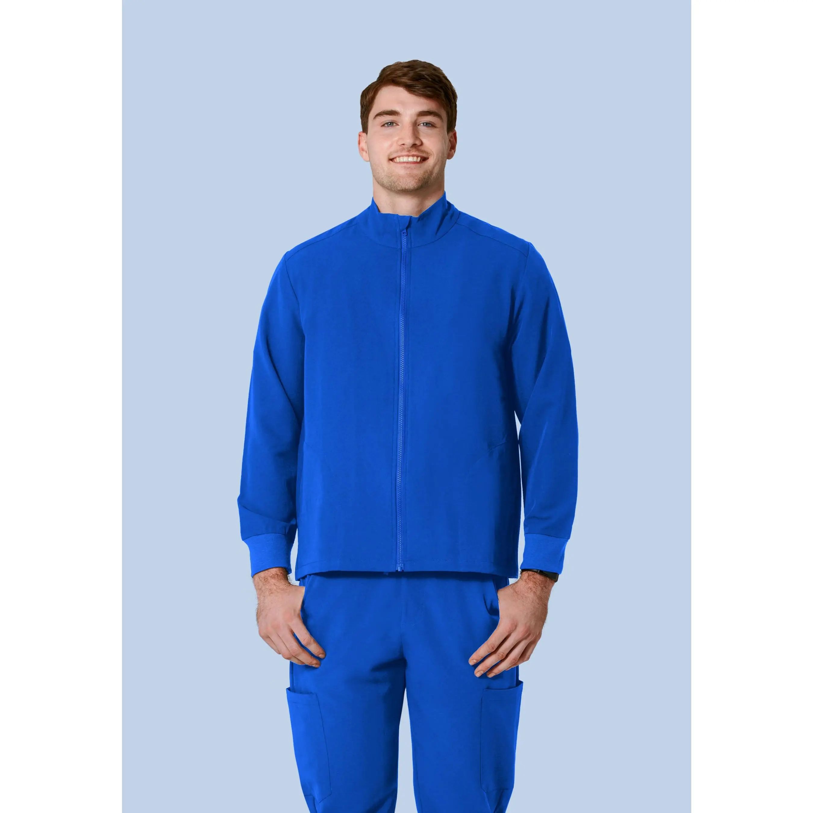 Men's Modern Scrub Jacket Royal Blue Men's Modern Scrub Jacket Royal Blue