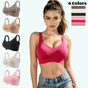 Women’s solid-colored bra without wire, available in sets of 3-4-5 pieces. 5 These bras are comfortable, breathable, and provide seamless support. Ideal for women’s underwear and soft undergarments. Suitable for wear throughout all seasons. Women’s bras.