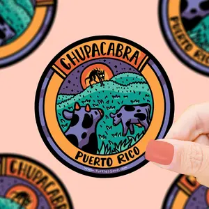 Chupacabra Cryptid Sighting Location Vinyl Sticker Waterproof Decorative Ornaments Tiles Sticker