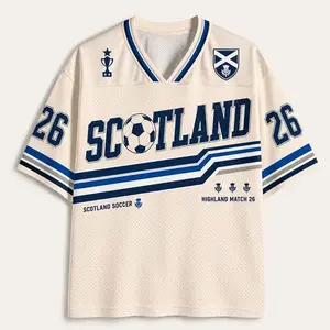 Custom Number Scotland Inspired Soccer Jersey, Retro Highland Style Shirt, Personalized Number Jersey, Scottish Fan Gif