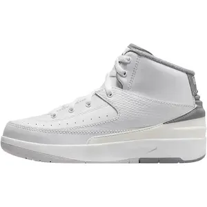 Little Kid's Jordan 2 Retro White/Cement Grey-Sail-Black (DQ8564 100)