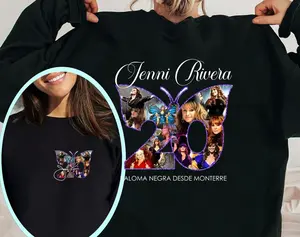 Jenni Rivera 20 Years Vintage Shirt sweatshirt hoodie, Fashion Cotton, Full Size, Full Colors, For Women
