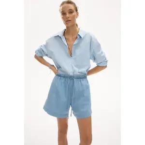 H&M Denim drawstring shorts