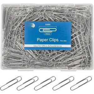Large Paper Clips Non-Skid, 2 Inch  PaperClips, 300 count Metal Paper Clips Large,Paperclips Non-Skid Clips for Office&School Supplies.