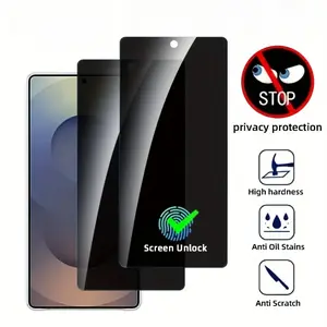 Privacy Screen Protector, 2 Counts Anti-scratch Phone Screen Protective Film, Phone Accessories Compatible with Samsung Galaxy S25 / S25 Plus / S25 Ultra, Cover