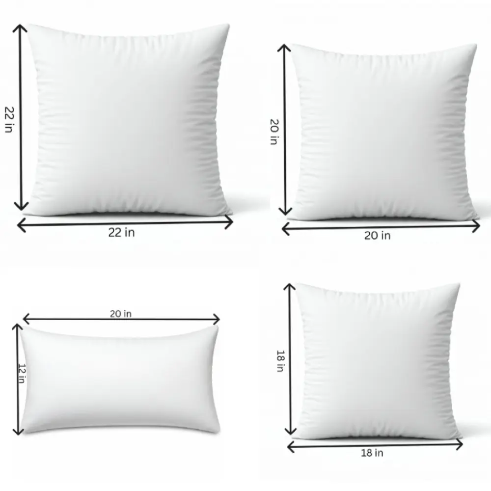 Throw pillow Inserts, size 12x20, 18x18, 20x20, 22x22 inch options Throw pillow Inserts, size 12x20, 18x18, 20x20, 22x22 inch options