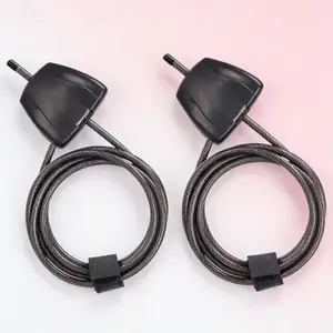 Heavy Duty Steel Cable Lock with Keys, Anti-Theft Security Cable for Trail Cameras and Kayaks, Reusable 2-Pack Security Cable, Durable Zinc Alloy Body, Adjustable Flexible Locking Cable for Outdoor Equipment