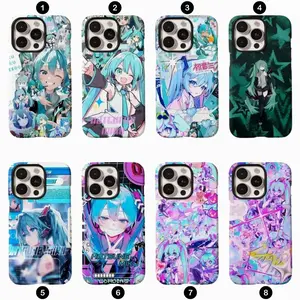 Hatsune M-Miku Artistic Kawaii Phone Case Cover Compatible with iPhone X, 11, 12, 13, 14, 15, 16, 17 Plus Pro Promax & SS Galaxy S21-25 Series