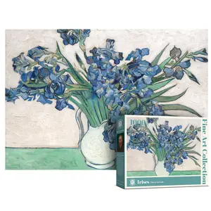 Antelope Puzzle Irises, by Vincent Van Gogh, 1890 1000 Piece Jigsaw Puzzle