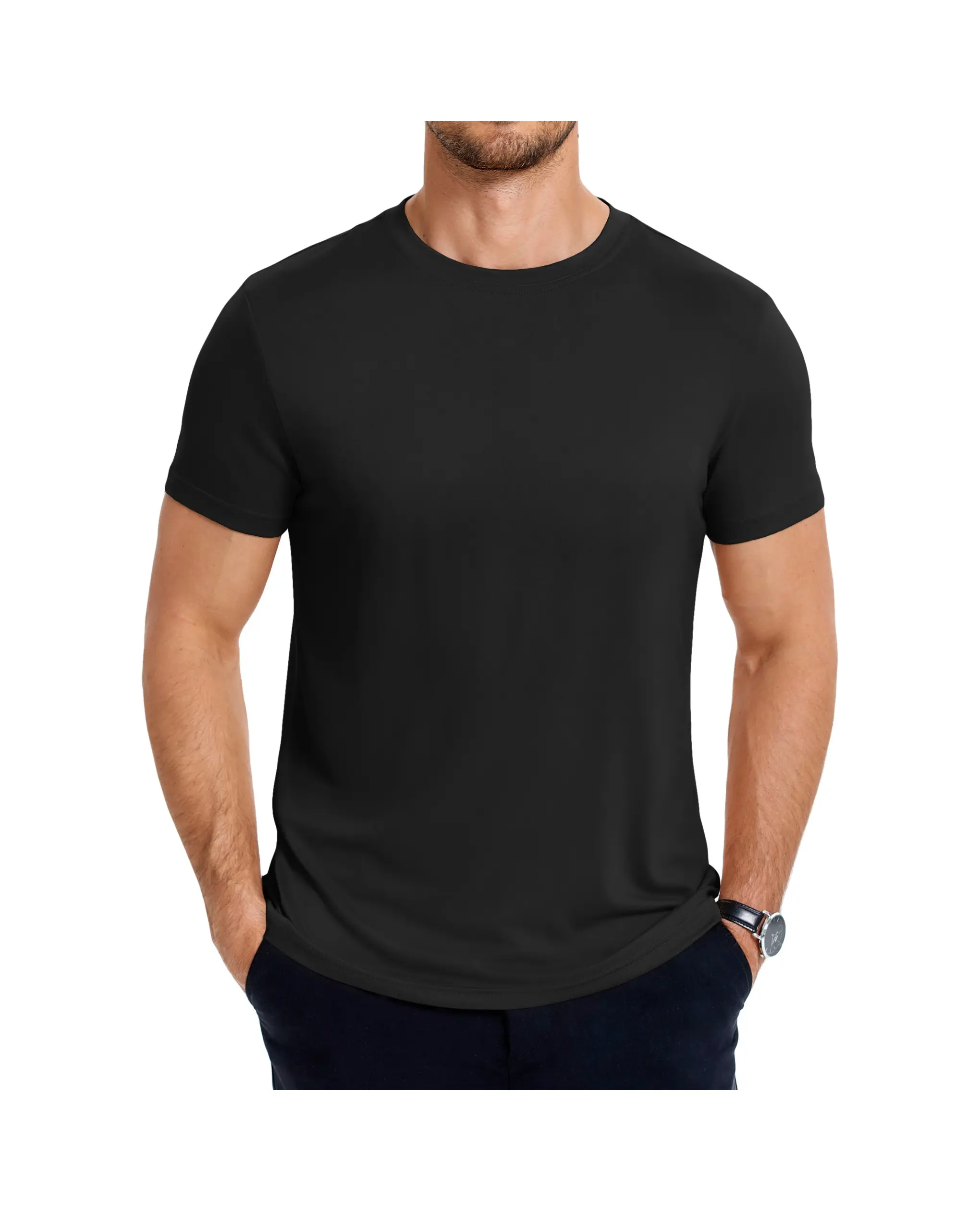 COOFANDY Men's Short Sleeve T-Shirts Crew Neck Casual Summer T Shirts 2 or 3 Pack Basic Tee Shirt