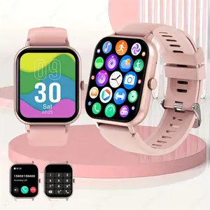 Smart Watch, Wireless Call/Dial, Multi-Sport Modes, Call Reminder and Rejection, SMS Reminder, Information Reminder, Various APP Reminders, Compatible with iPhone/Android