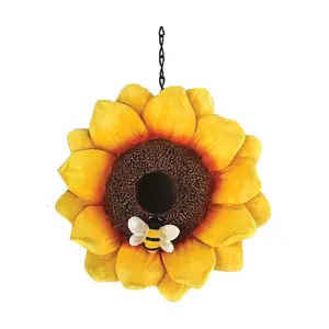 Santa's Workshop, Inc. 7.5"H Resin Sunflower Birdhouse