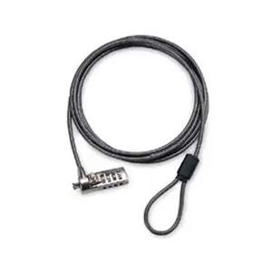 Targus PA410S-1 DEFCON SCL Cable Lock, 1-Pack, 6.5 ft Cut-Resistant Cable, 10,000 Combinations, 1 Year Durability