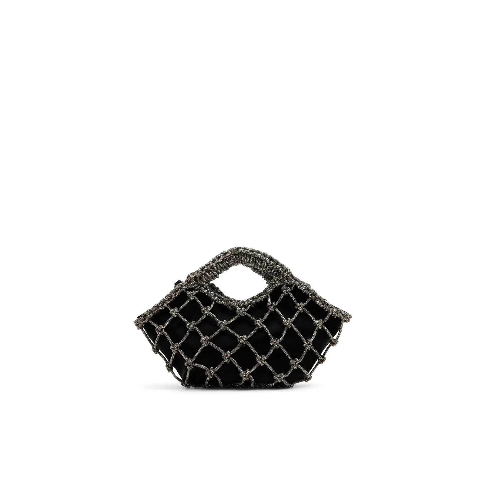 Wicked x ALDO Glamorousgal Dark Green Handbag with Black Weaving