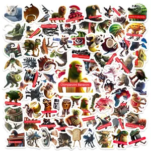 80pcs Funny Weird Creature Meme Stickers Pack, Waterproof Viral Internet Meme Decals for Laptop, Water Bottle, Journal & Scrapbook, Meme Lover Gift