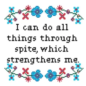 Funny beginner cross stitch kit Sewing Cotton