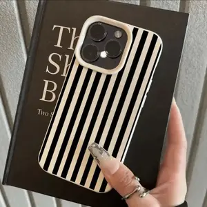 Anti-Drop Zebra Pattern Tpu Phone Case for iPhone 11-16 Pro Max, Soft Protective Cover, Shockproof Tpu Cover, Vintage Leather Texture Design, Aesthetic, Protection, Accessories, Casing