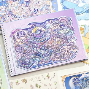 Paper Trace Ultra Large Miniature Scene Sticker Book 7.0, Scenes Stickers, Detailed Micro Scenes, Perfect for Collectors & Creators, High-Quality Material