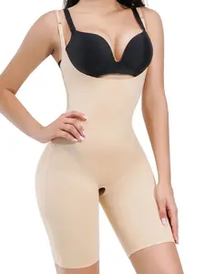 Women's Shapewear Bodysuit, Open Front Thigh Slimming Shaper, Comfortable Daily Support, Kardashian Style, All Seasons Wear