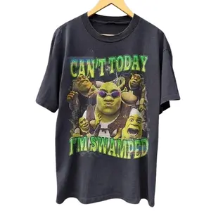 Shrek Funny Shirt Shrek Can't Today I'm Swamped Shirt, Meme funny Shirt
