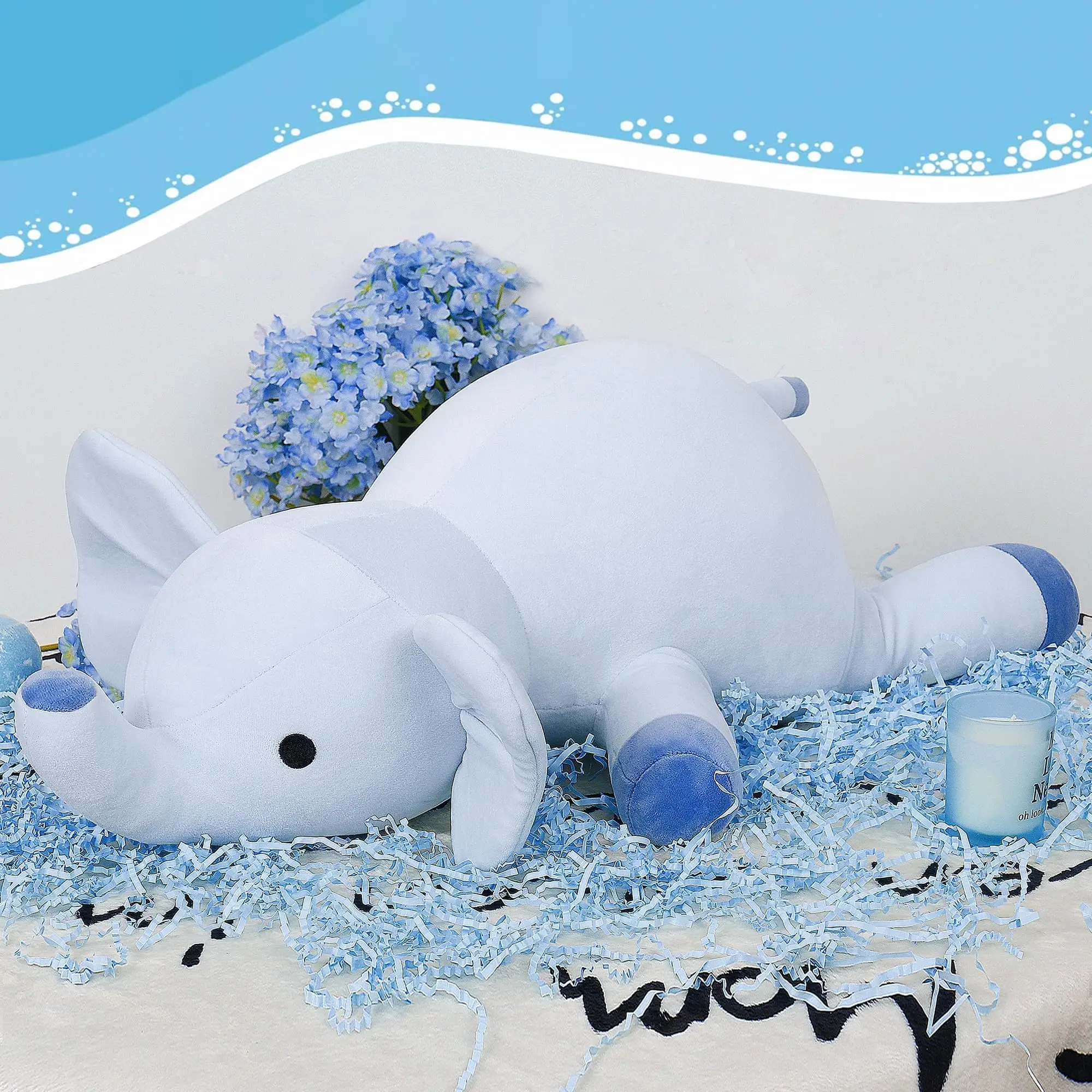 24" Weighted Stuffed Animals, 4.2lb Cute Weighted Plush Toy Throw Pillows Giant Cuddle Plushies Dolls