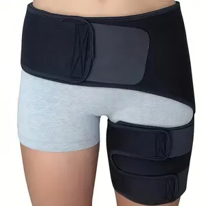 A universal hip support for both men and women - sciatic nerve pain support - compression sleeve for groin strain, hip support for relieving sciatic nerve pain, thigh compression sleeve, hamstring compression sleeve, female sacroiliac joint belt, hip pain