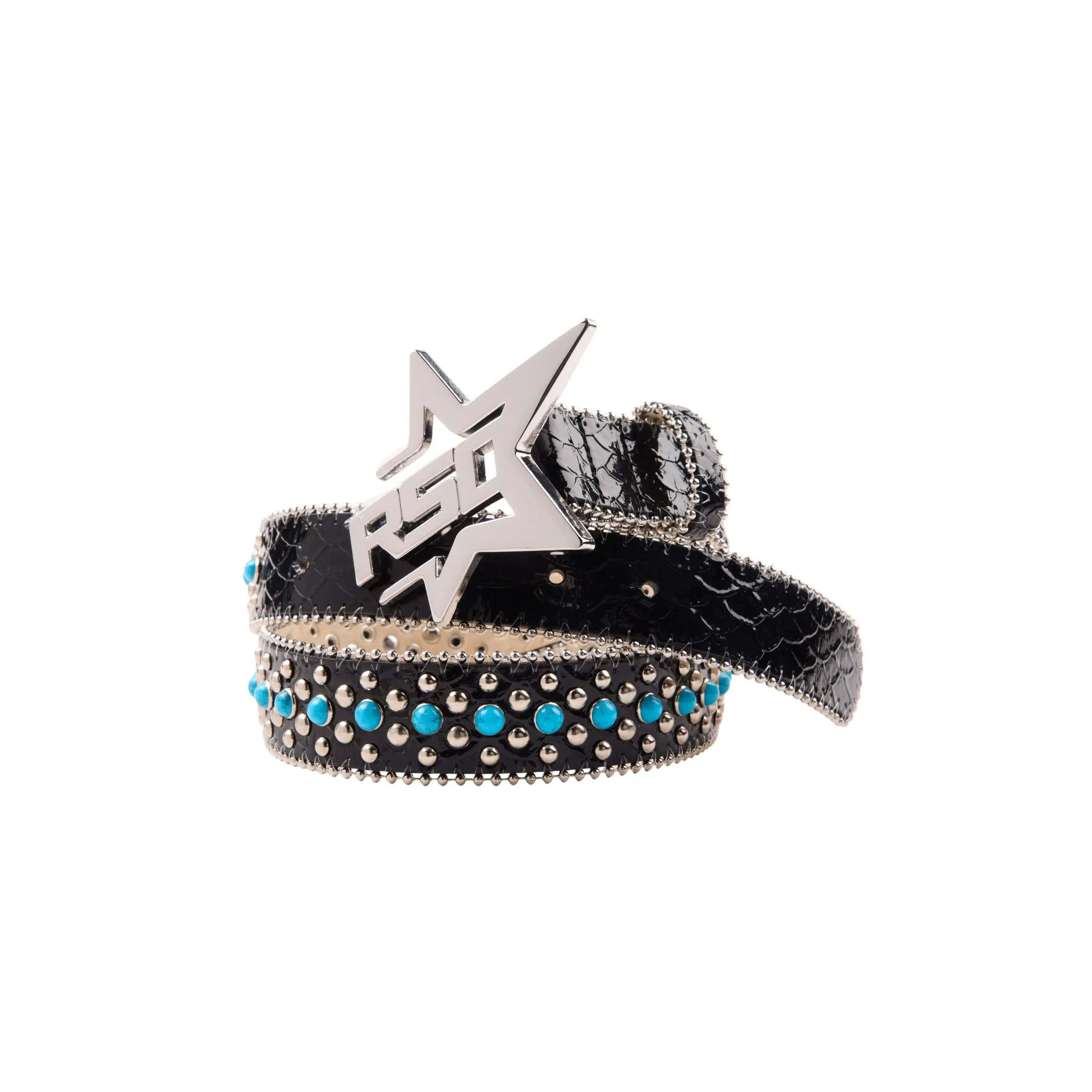Boys Oakland Blue Rockstar Logo Belt
